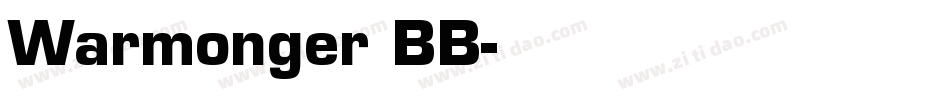 Warmonger BB字体转换
